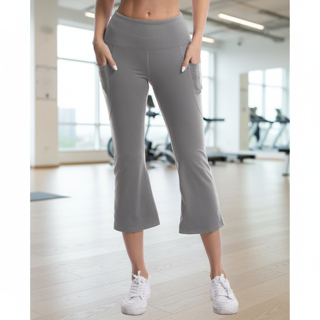Leggings mit hohem Bund, Taschen und Stretchanteil – Atmungsaktive, weiche Sporthose